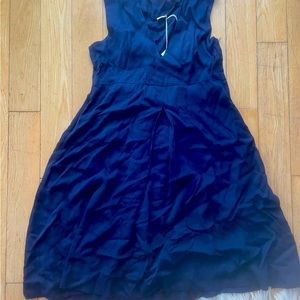 Vintage navy blue swing dress